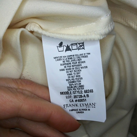 Frank Lyman Ivory 3-Dimensional Rose Petal Design Special Occasion Sheath Dress - Picture 11 of 14